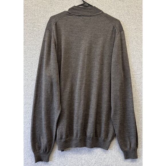 Brooks Brothers Sweater Mens XL Extra Fine Italian Merino Wool Crew Neck - Picture 2 of 4